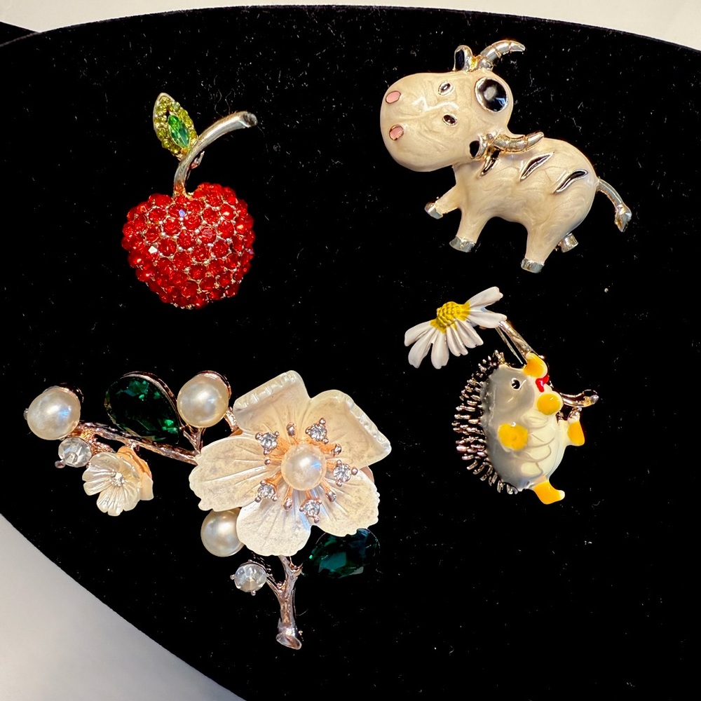 4 for 50$  Brooch Set
